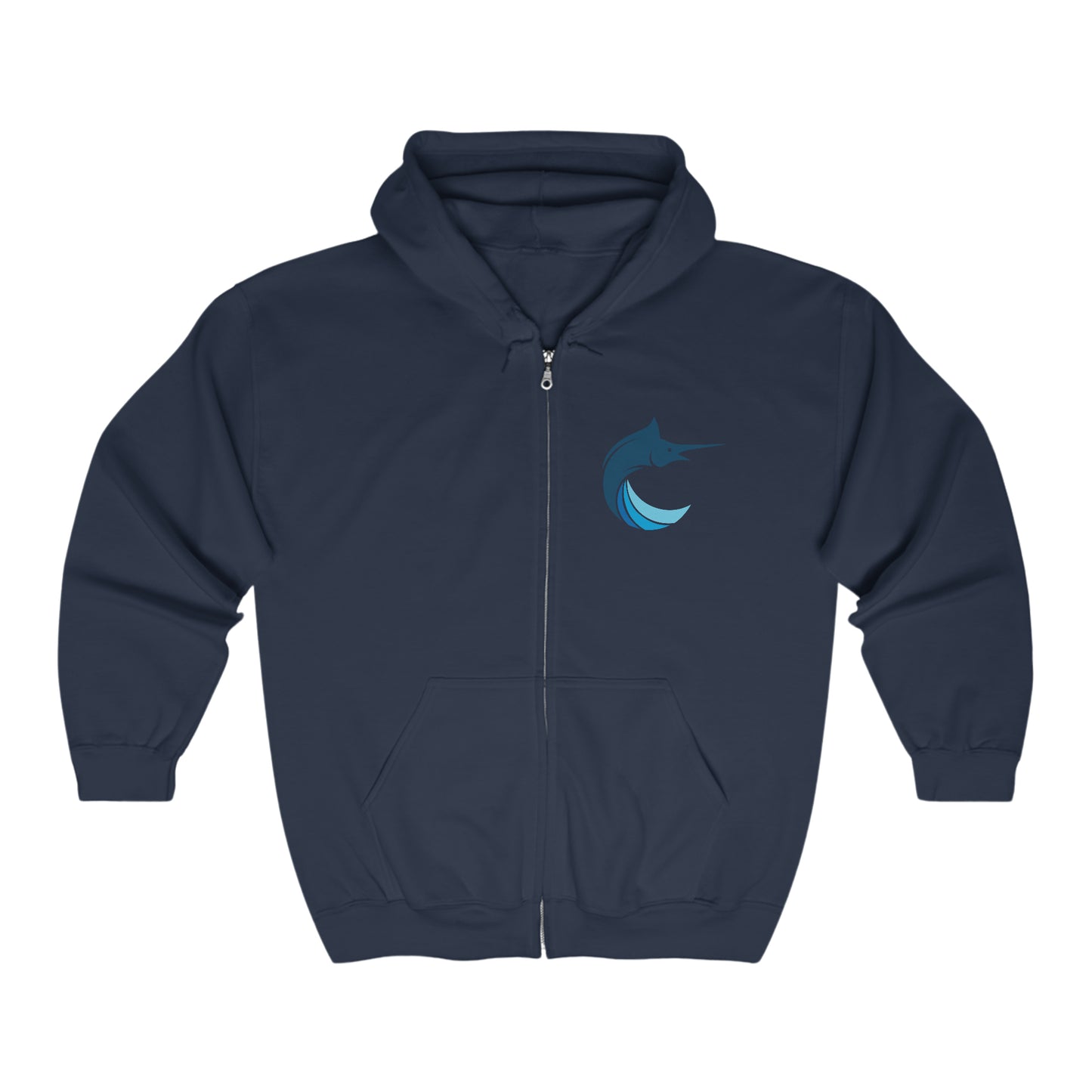 Marlins Unisex Full Zip Hooded Sweatshirt
