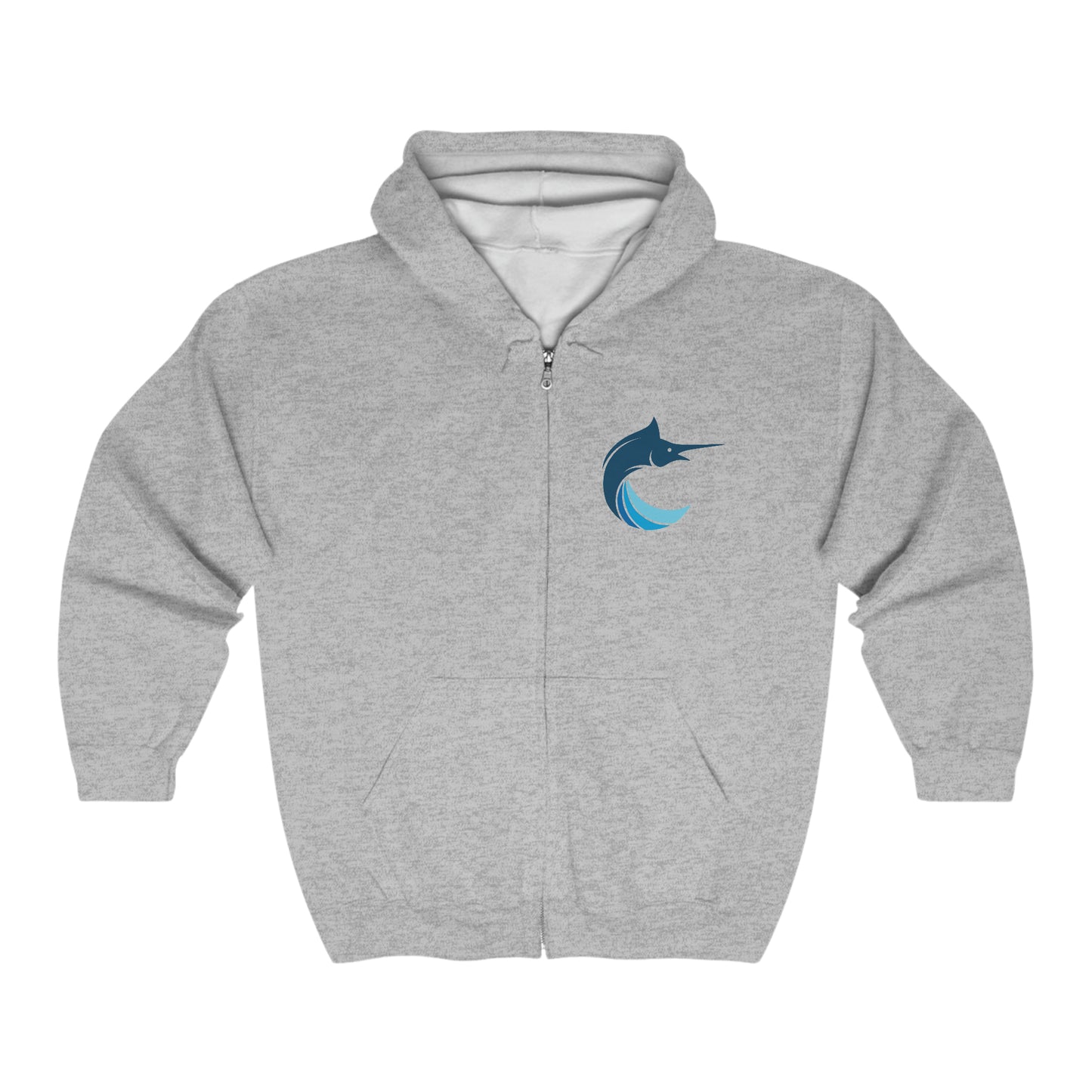 Marlins Unisex Full Zip Hooded Sweatshirt