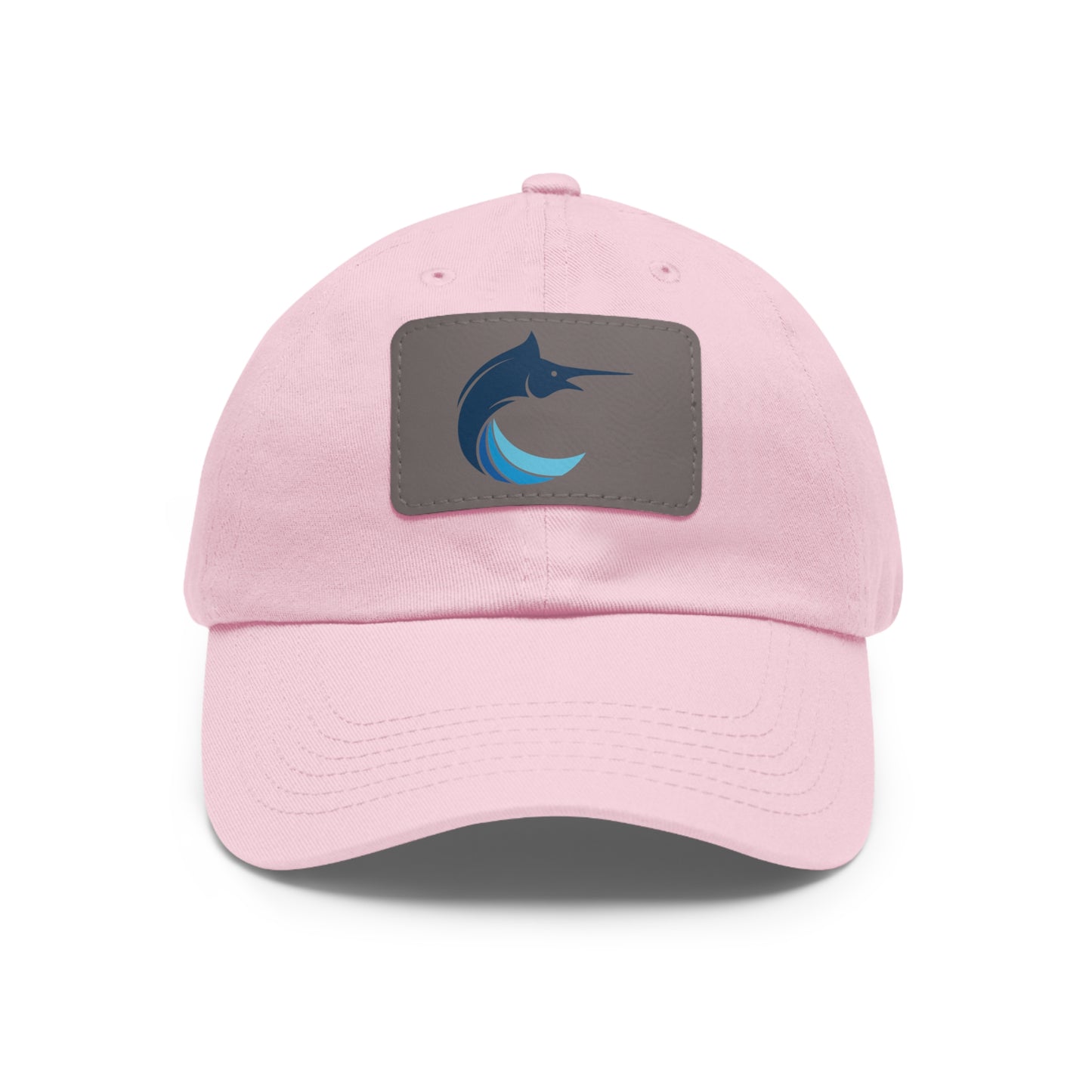 Dad Hat with Leather Patch (Rectangle)