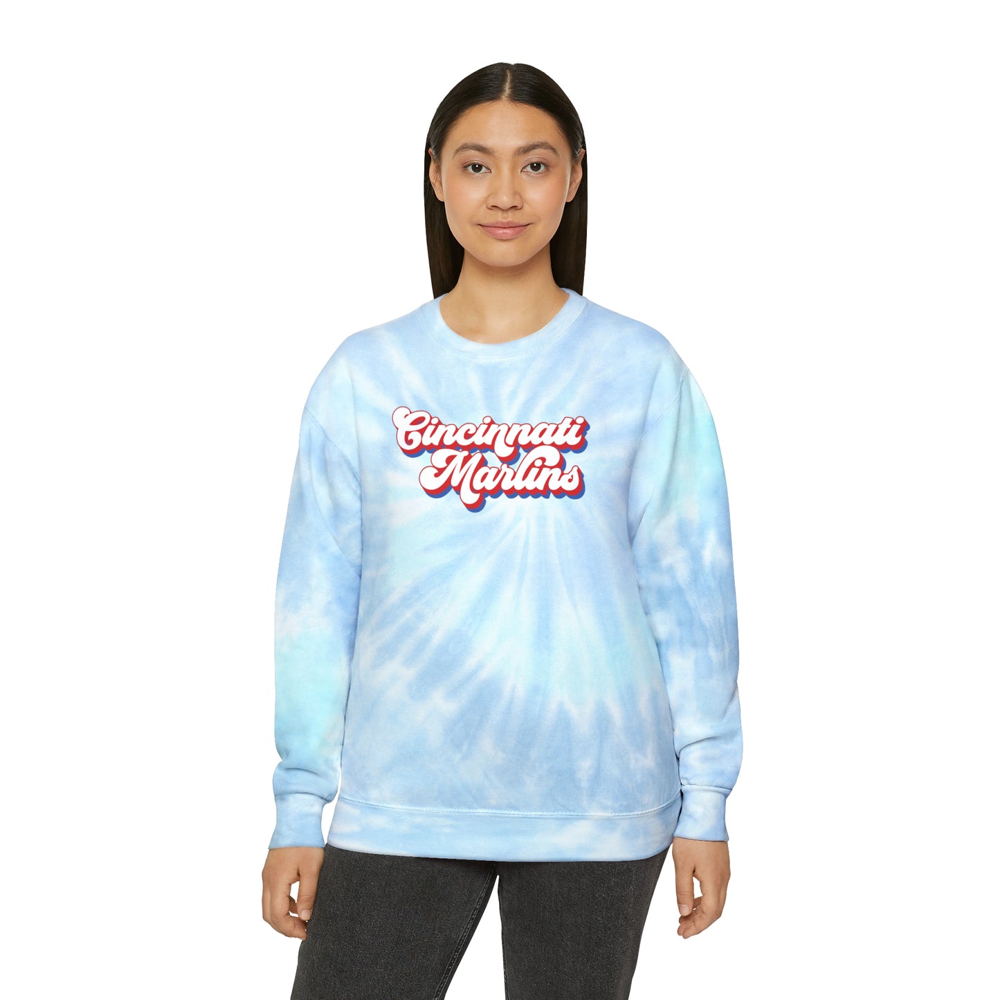 Marlins Unisex Tie-Dye Sweatshirt