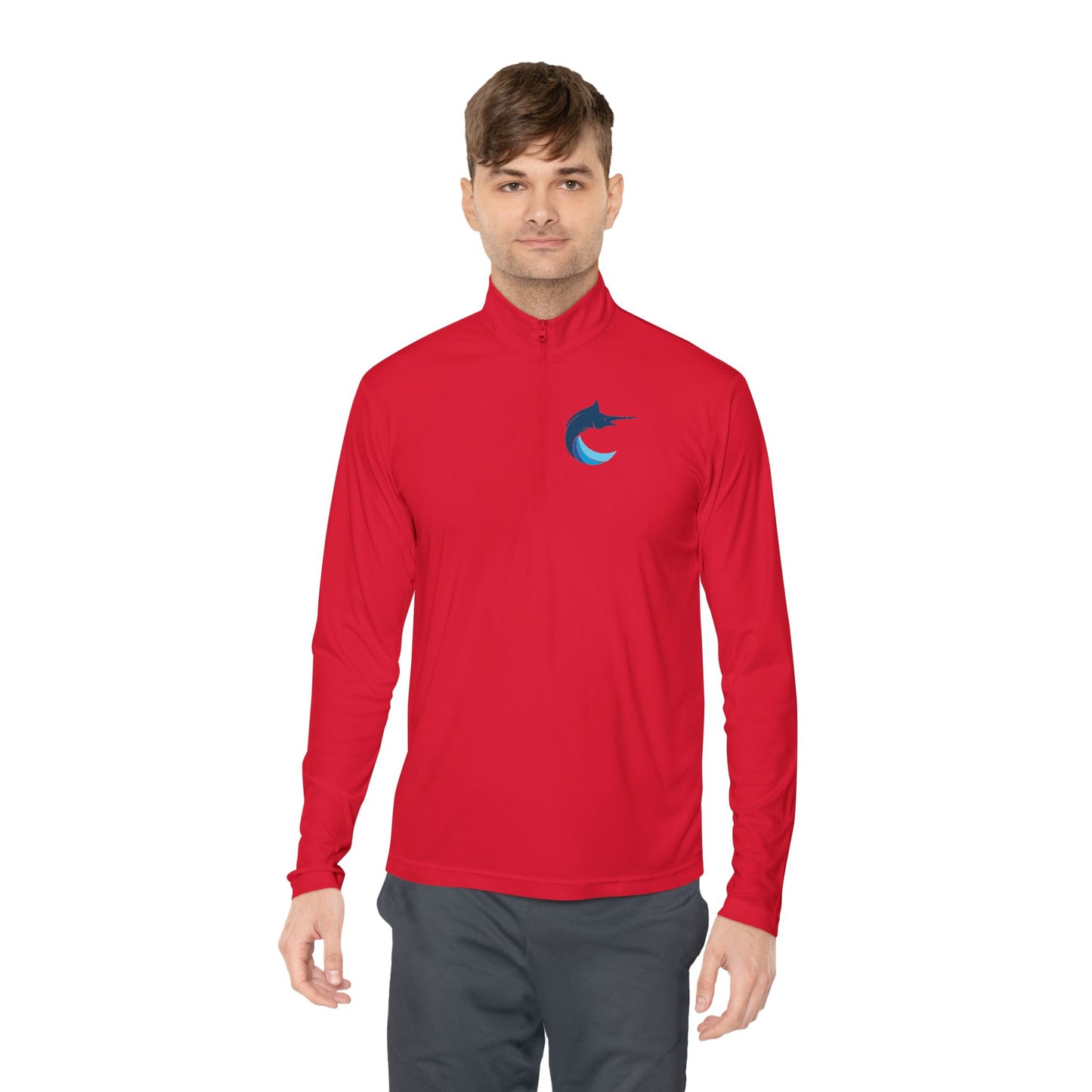 Unisex Marlins Q-Zip Pullover