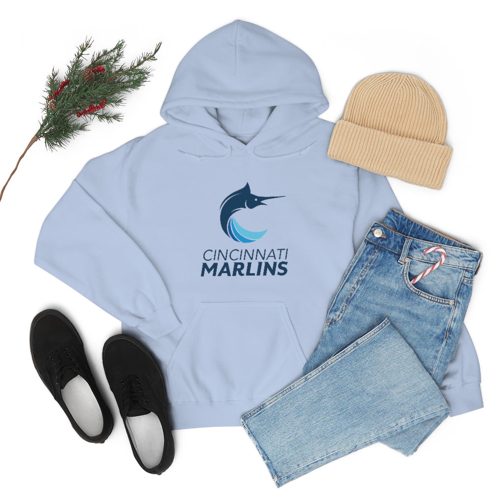 Marlins Heavy Blend Hooded Sweatshirt