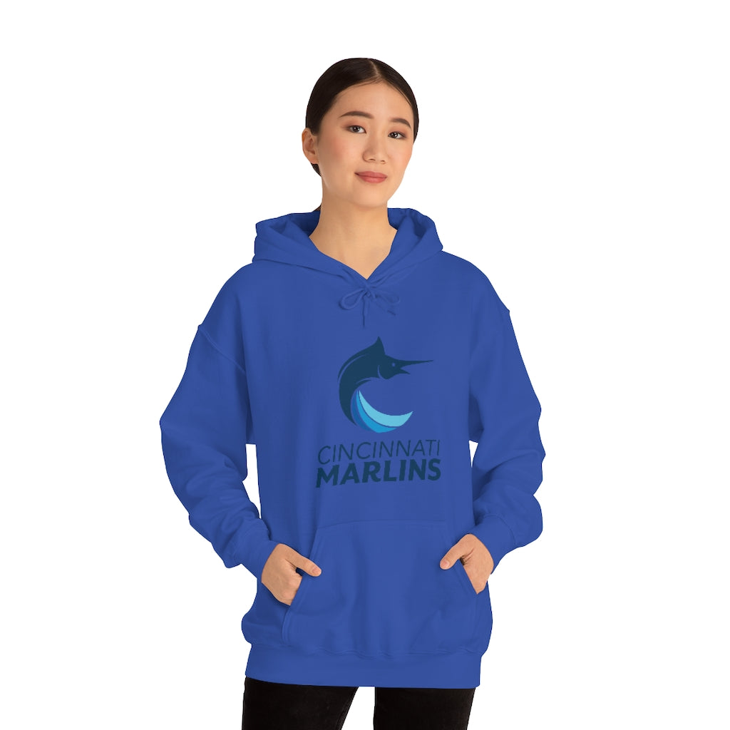Marlins Heavy Blend Hooded Sweatshirt