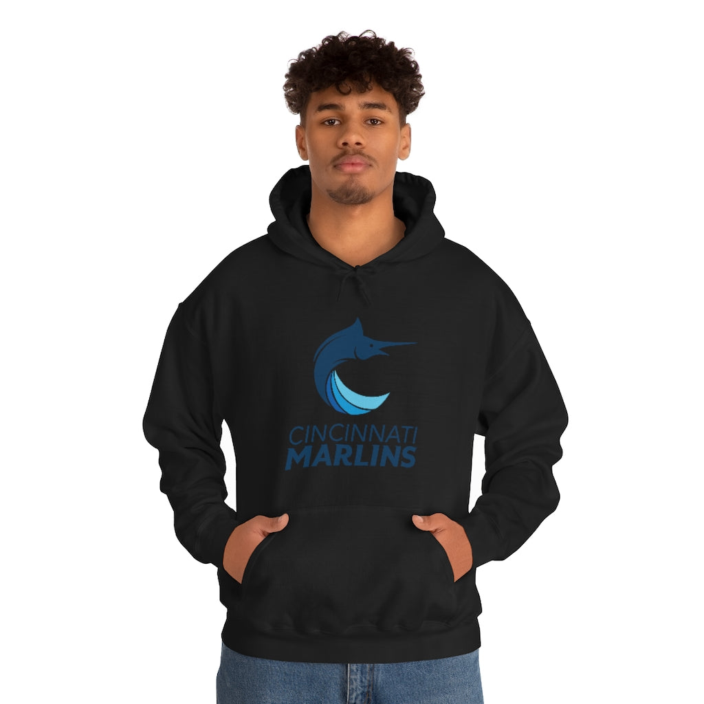 Marlins Heavy Blend Hooded Sweatshirt
