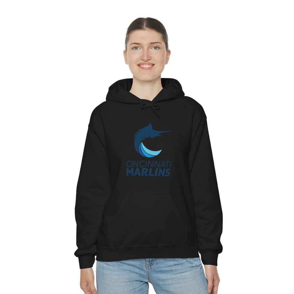 Marlins Heavy Blend Hooded Sweatshirt
