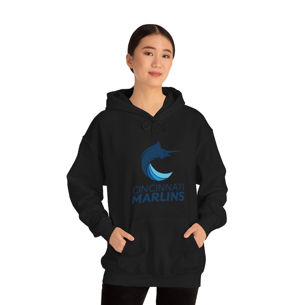 Marlins Heavy Blend Hooded Sweatshirt