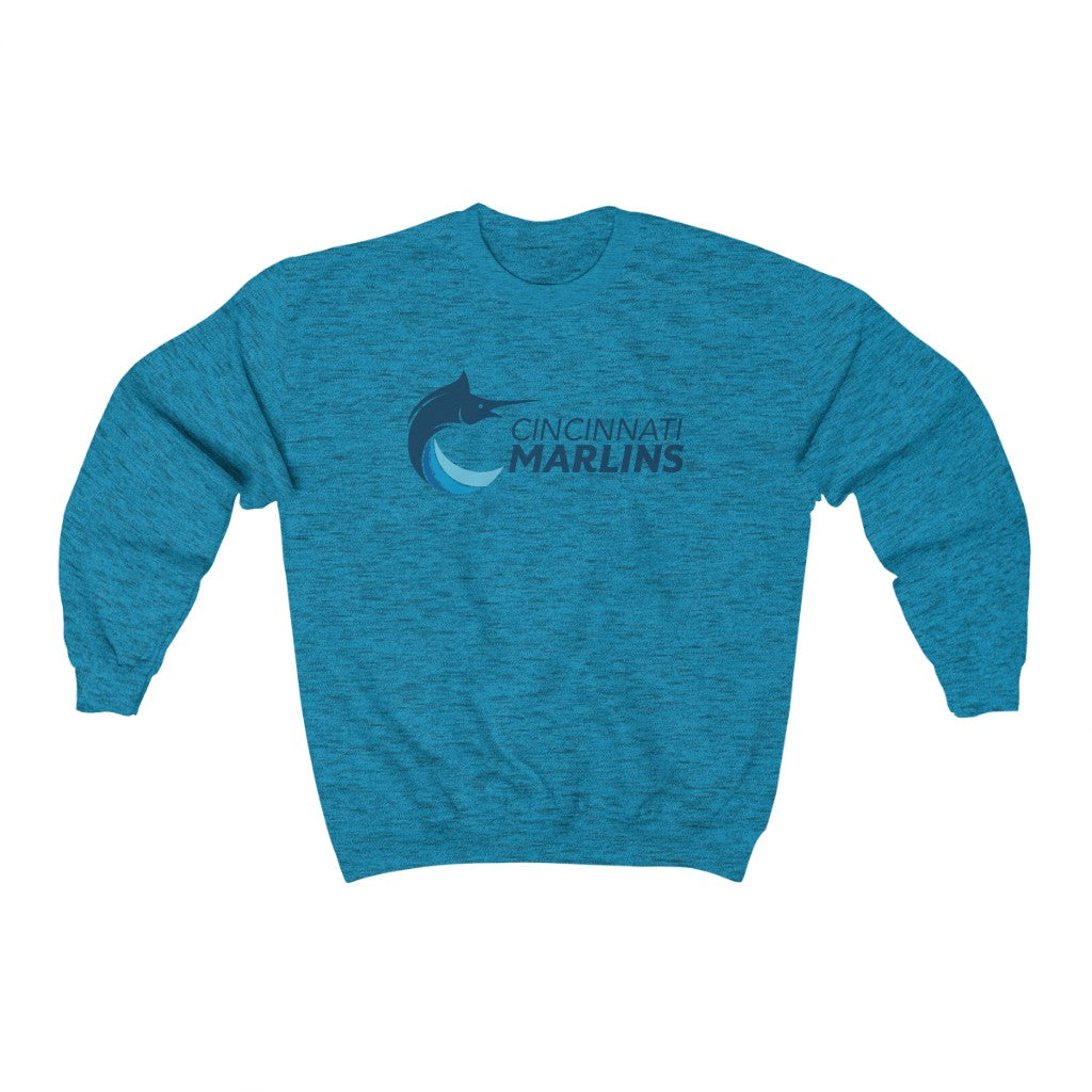 Marlins Heavy Blend Crewneck Sweatshirt