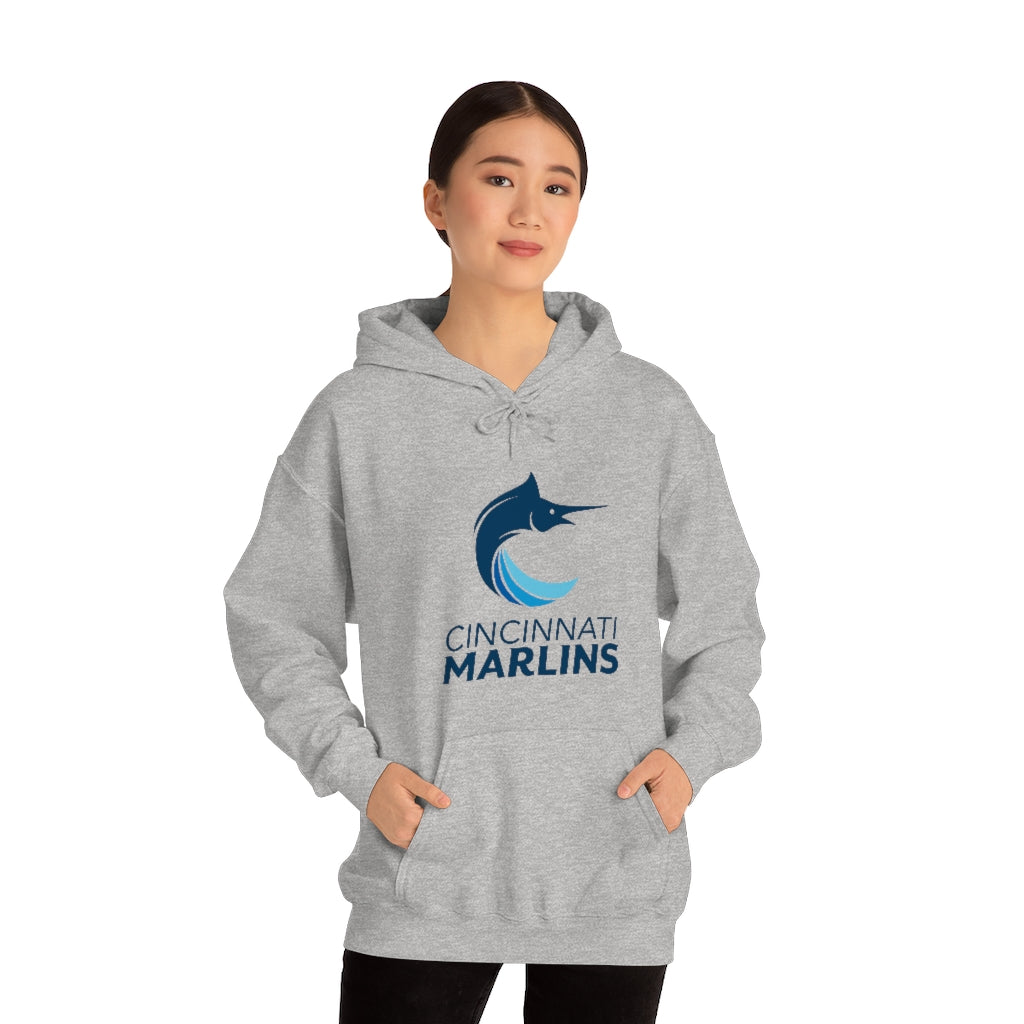 Marlins Heavy Blend Hooded Sweatshirt