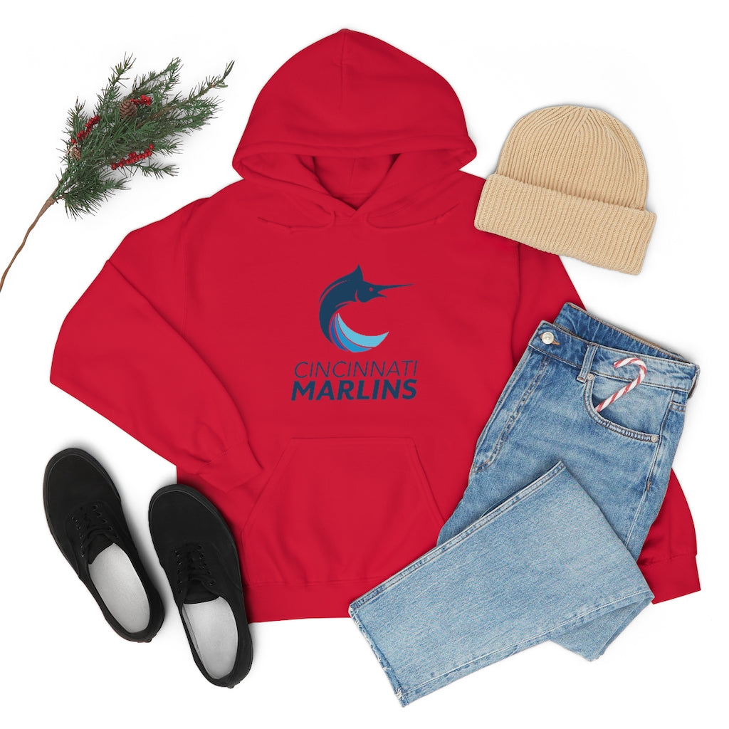 Marlins Heavy Blend Hooded Sweatshirt