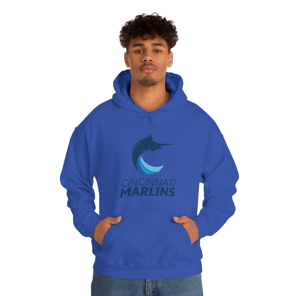 Marlins Heavy Blend Hooded Sweatshirt