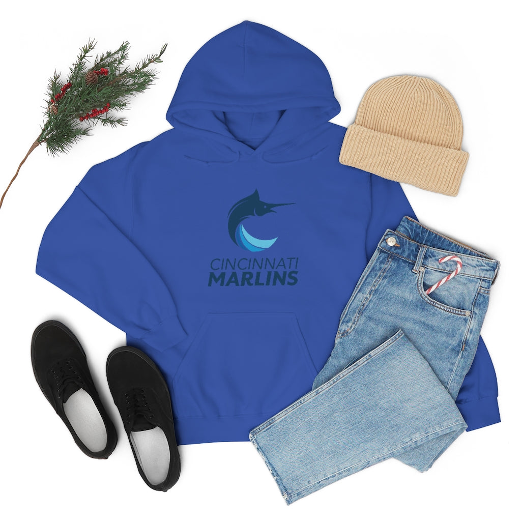 Marlins Heavy Blend Hooded Sweatshirt