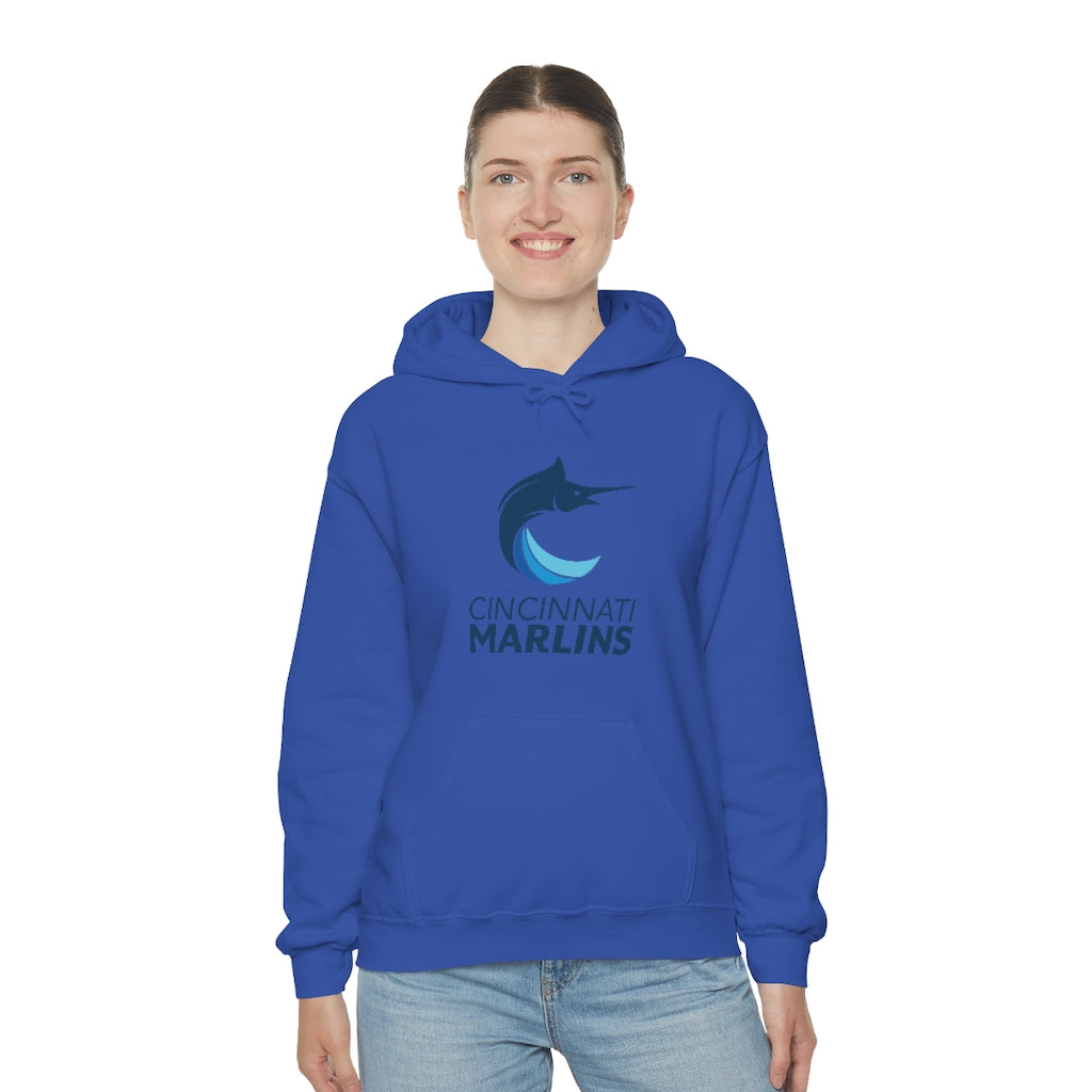 Marlins Heavy Blend Hooded Sweatshirt