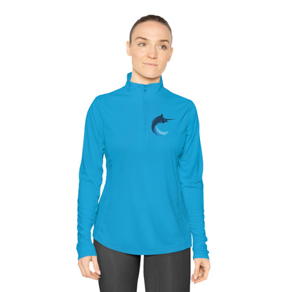 Marlins Ladies Quarter-Zip Pullover