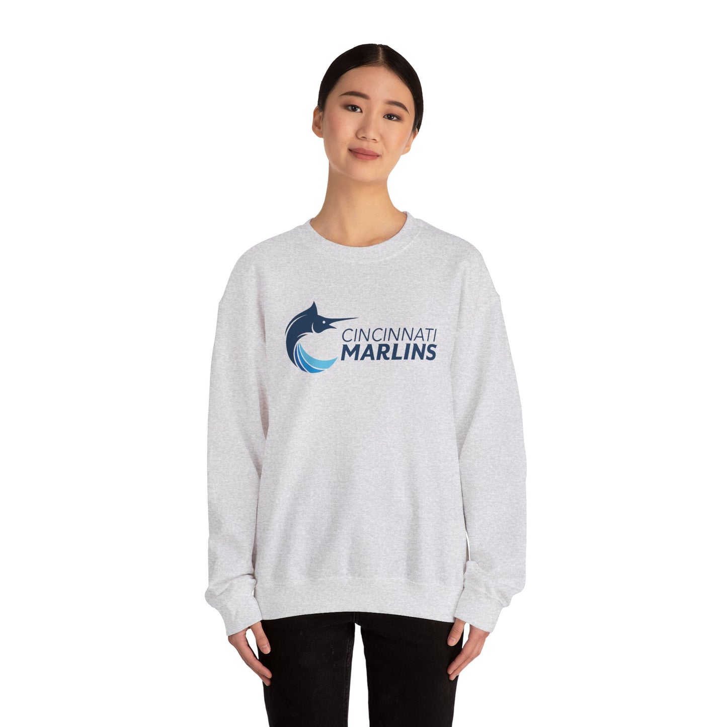 Marlins Heavy Blend Crewneck Sweatshirt
