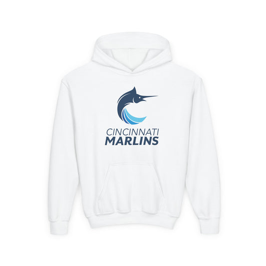 Marlins Youth Heavy Blend Hooded Sweatshirt