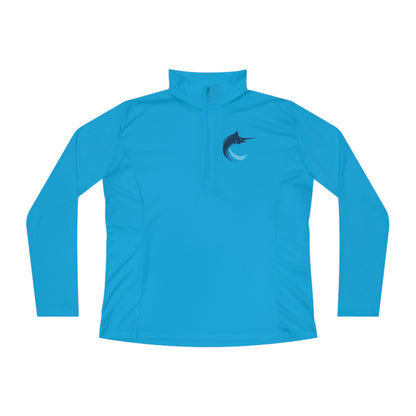 Marlins Ladies Quarter-Zip Pullover