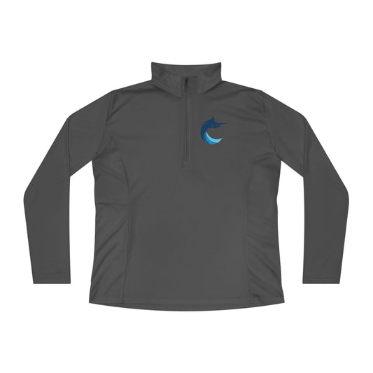 Marlins Ladies Quarter-Zip Pullover