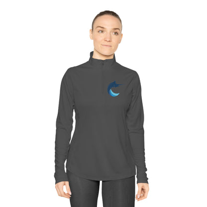 Marlins Ladies Quarter-Zip Pullover