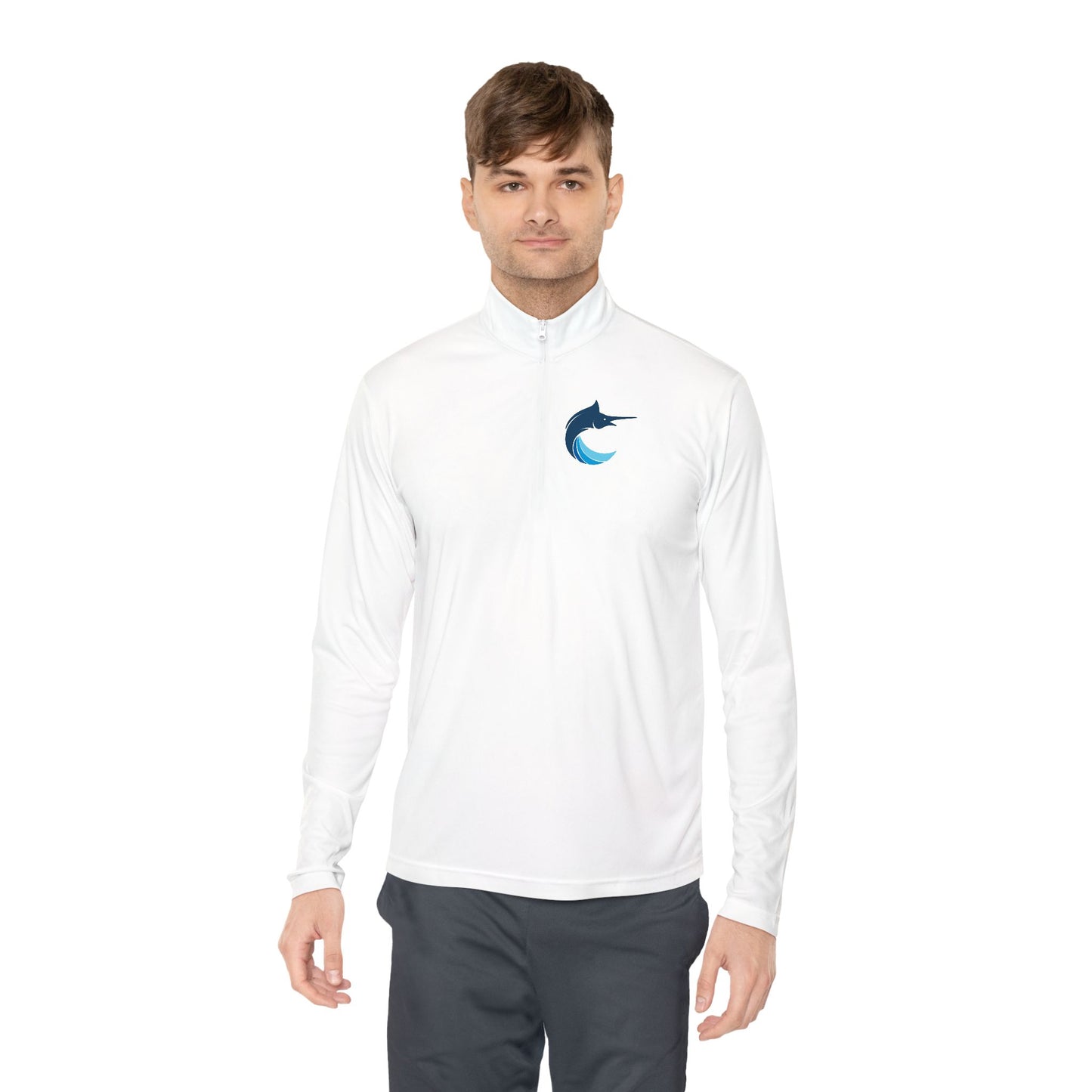Unisex Marlins Q-Zip Pullover
