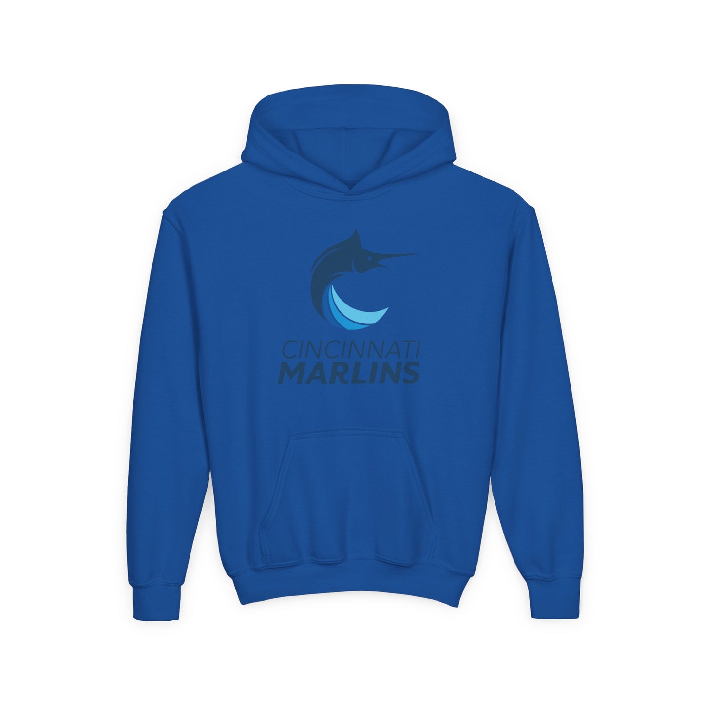 Marlins Youth Heavy Blend Hooded Sweatshirt