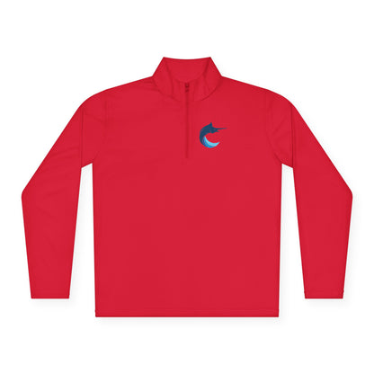 Unisex Marlins Q-Zip Pullover