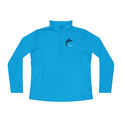 Marlins Ladies Quarter-Zip Pullover