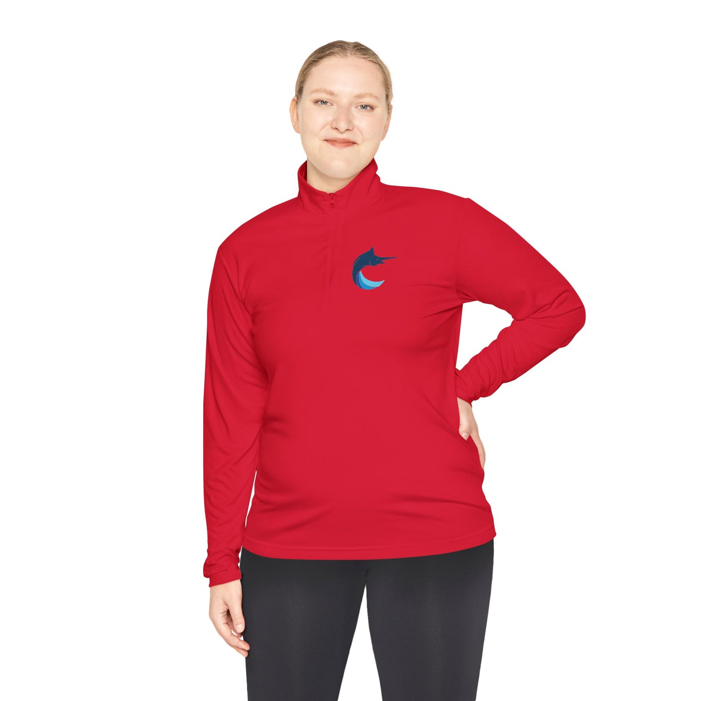 Unisex Marlins Q-Zip Pullover