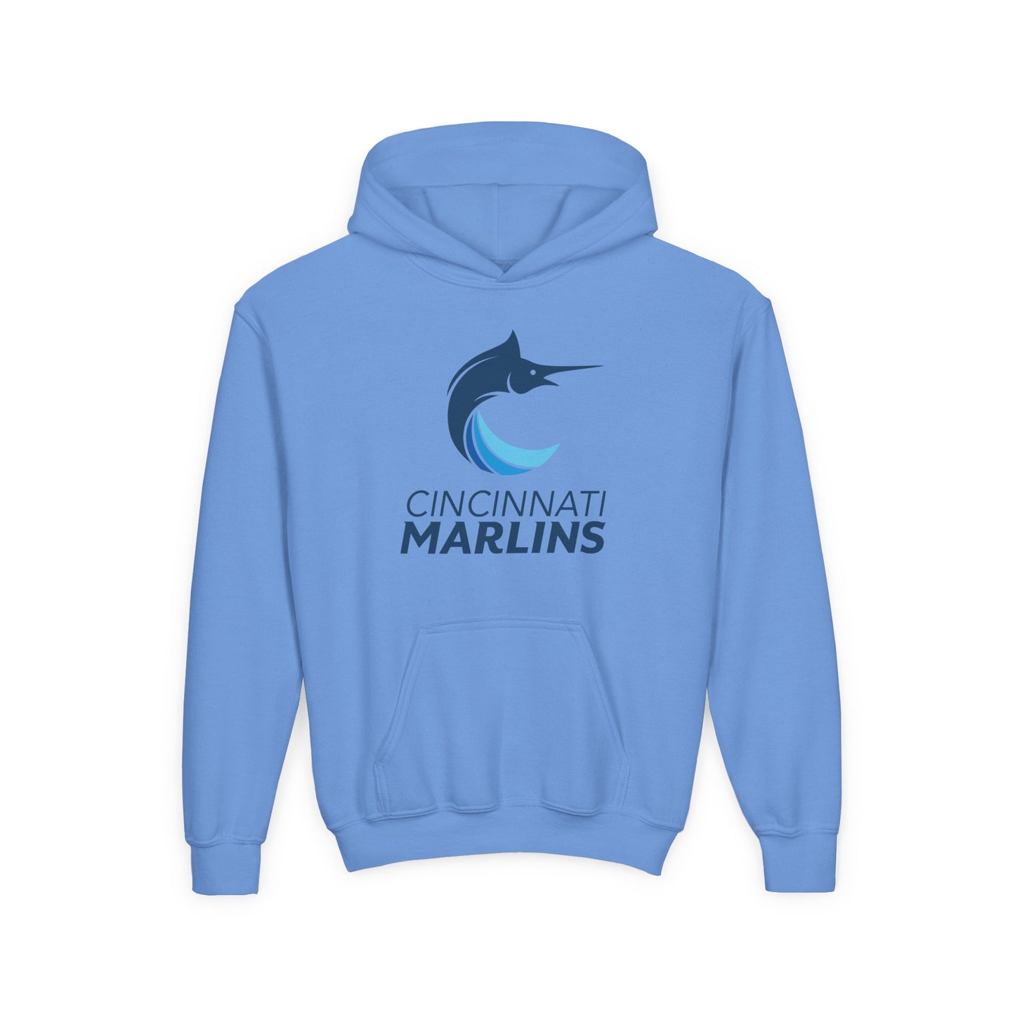 Marlins Youth Heavy Blend Hooded Sweatshirt