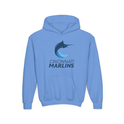 Marlins Youth Heavy Blend Hooded Sweatshirt