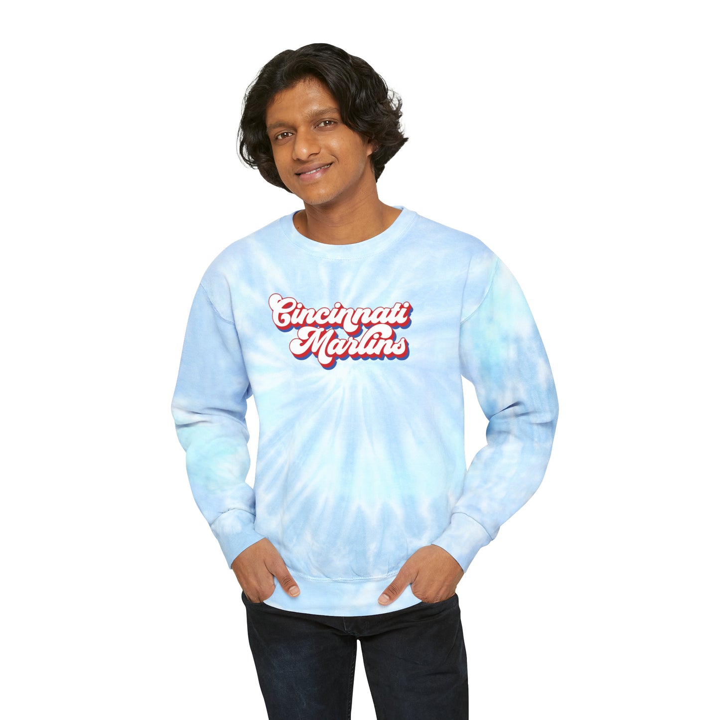 Marlins Unisex Tie-Dye Sweatshirt