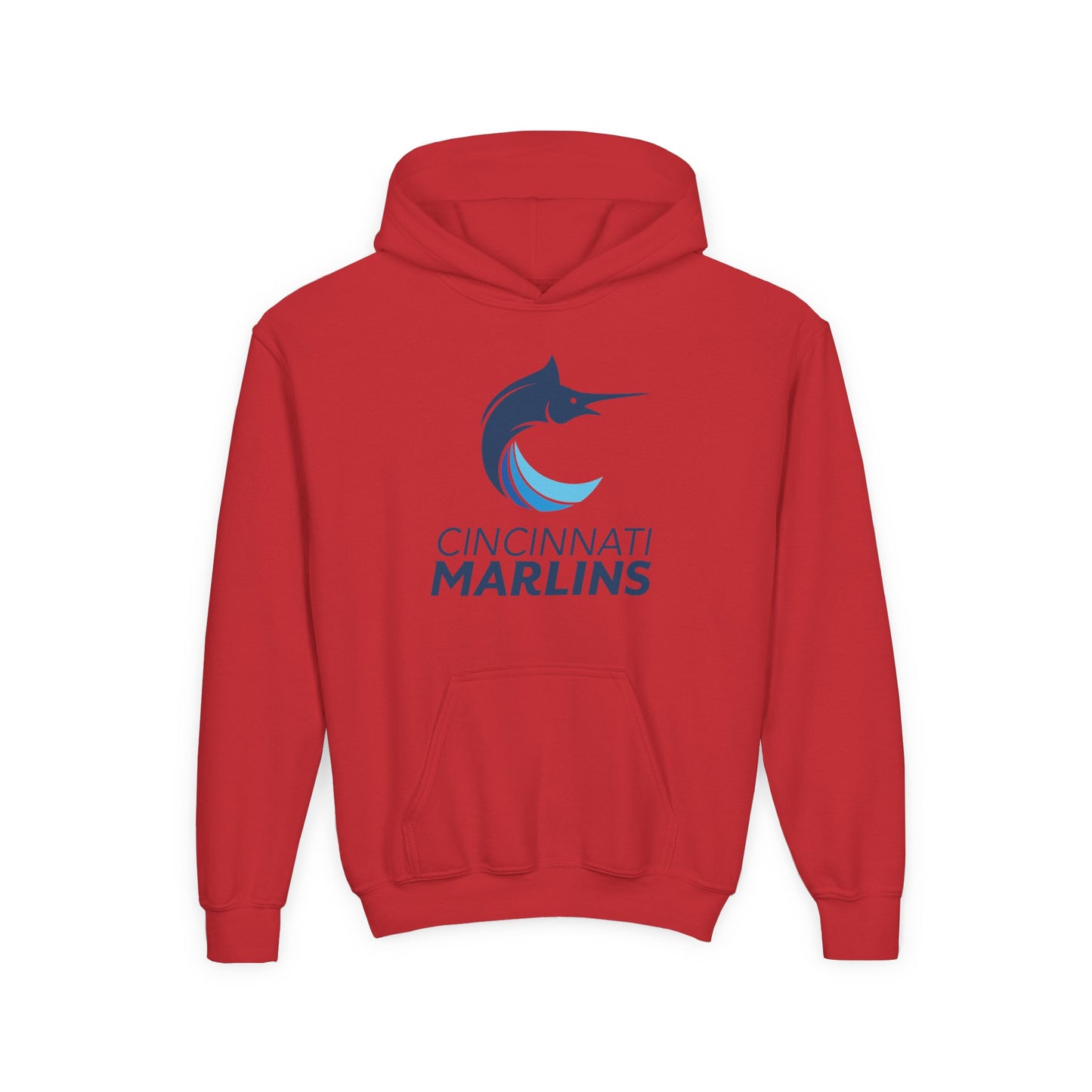 Marlins Youth Heavy Blend Hooded Sweatshirt