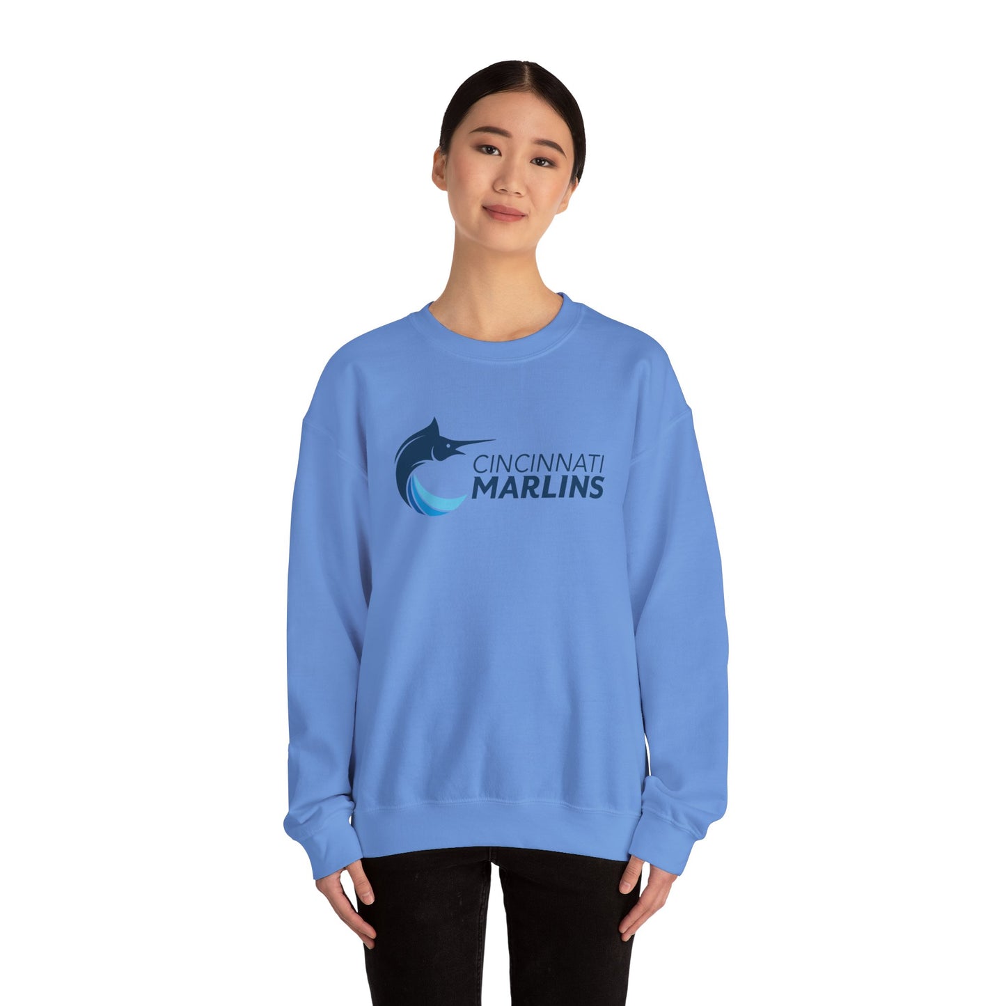 Marlins Heavy Blend Crewneck Sweatshirt