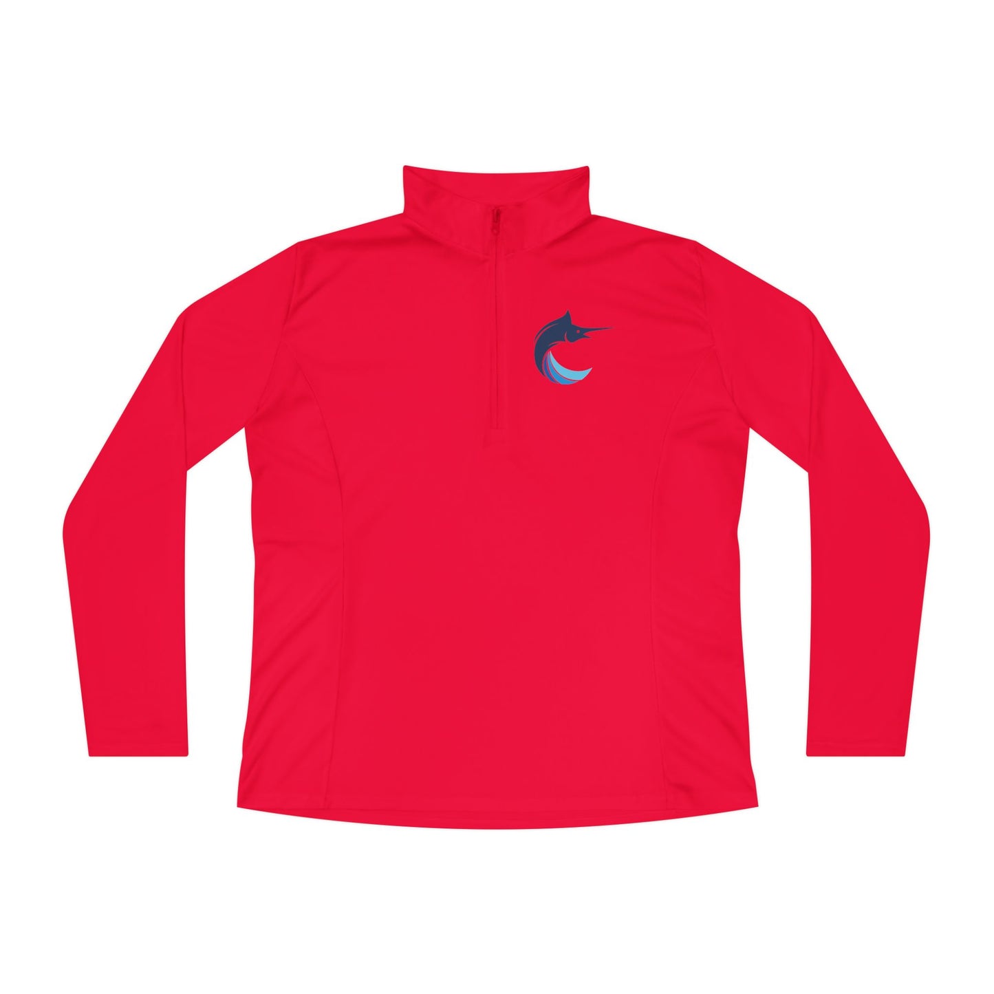 Marlins Ladies Quarter-Zip Pullover