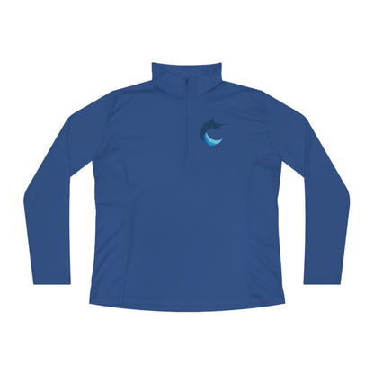 Marlins Ladies Quarter-Zip Pullover