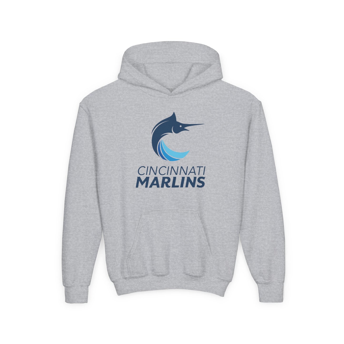 Marlins Youth Heavy Blend Hooded Sweatshirt